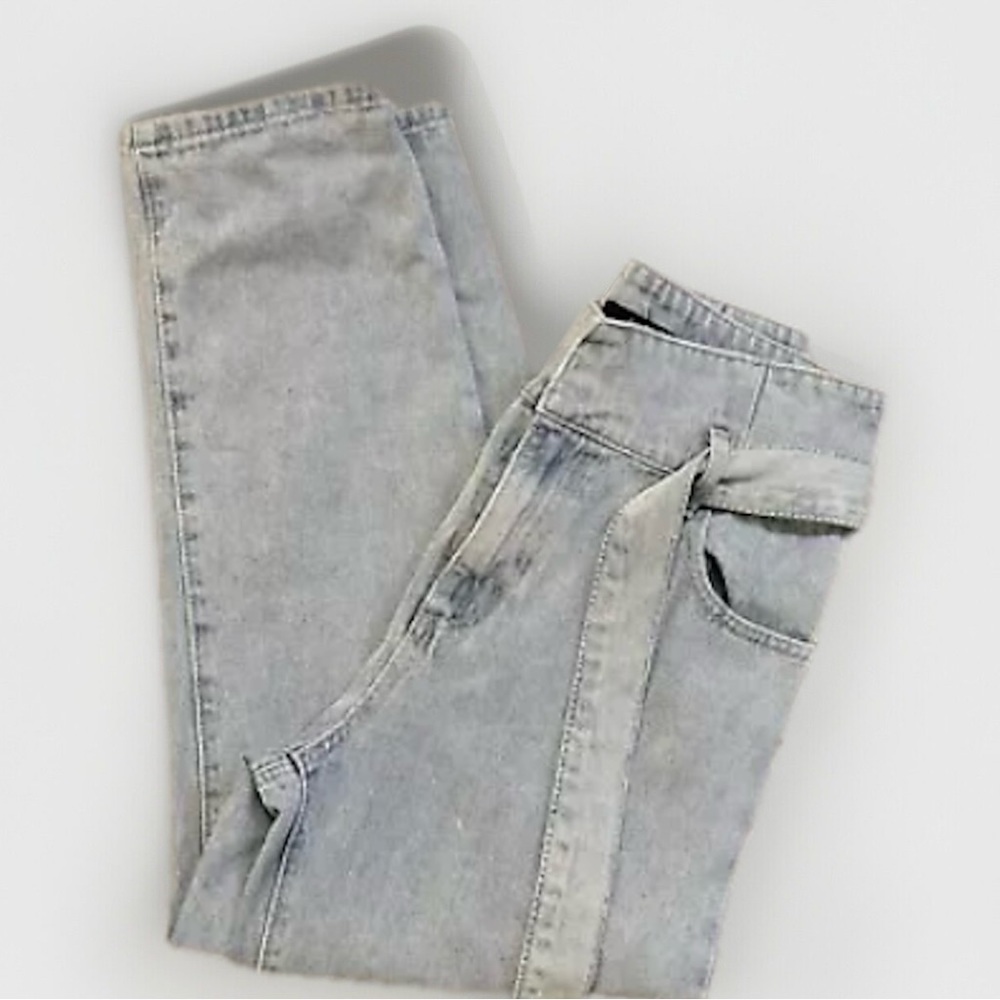 Numero Belted High-Rise Baggy Jeans Size 29